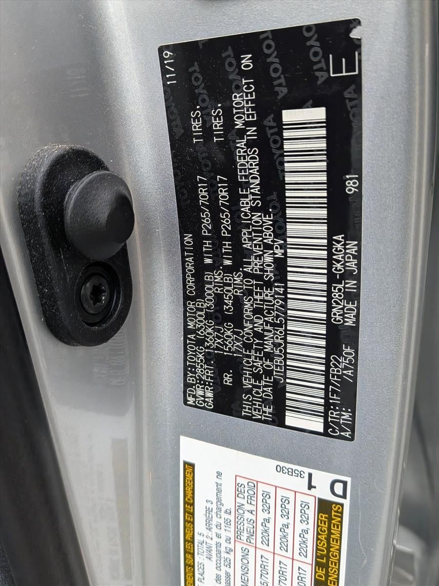 2020 Toyota 4Runner SR5 4WD (Natl)