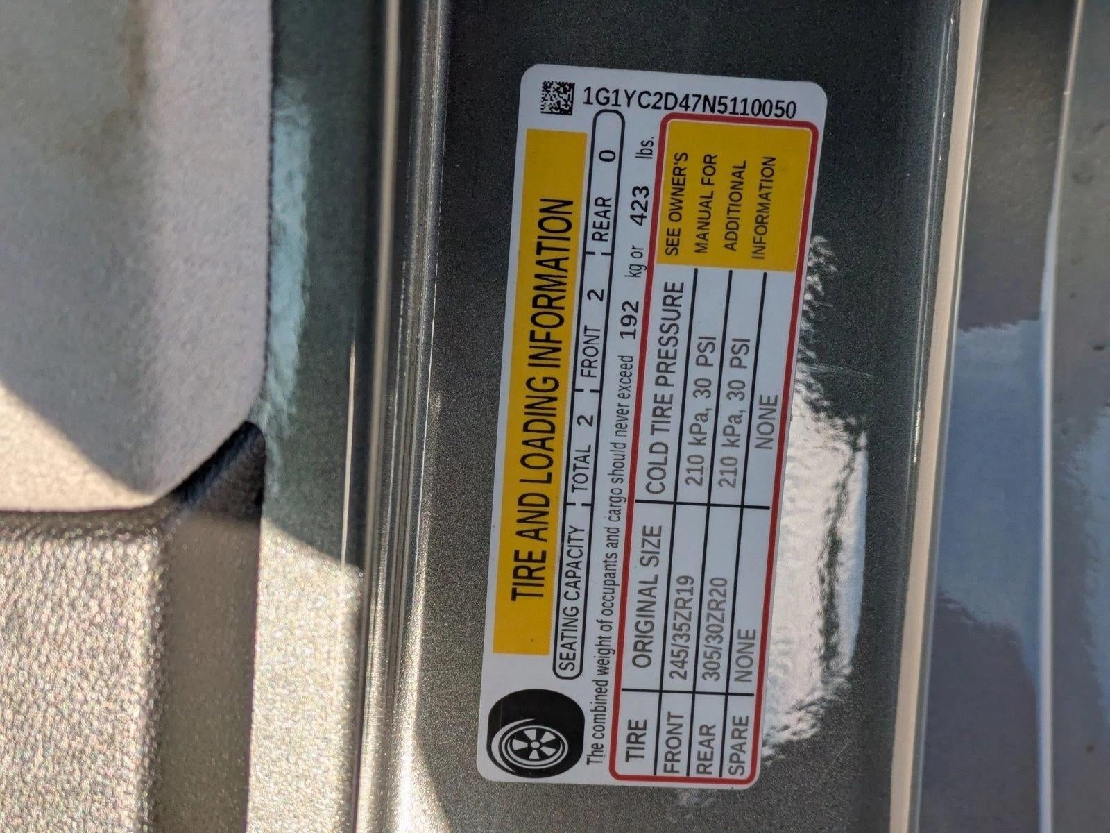 2022 Chevrolet Corvette Stingray Coupe 3LT