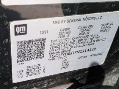 2022 Chevrolet Silverado 1500 LTD Crew Cab Short Box 4-Wheel Drive LT 1LT