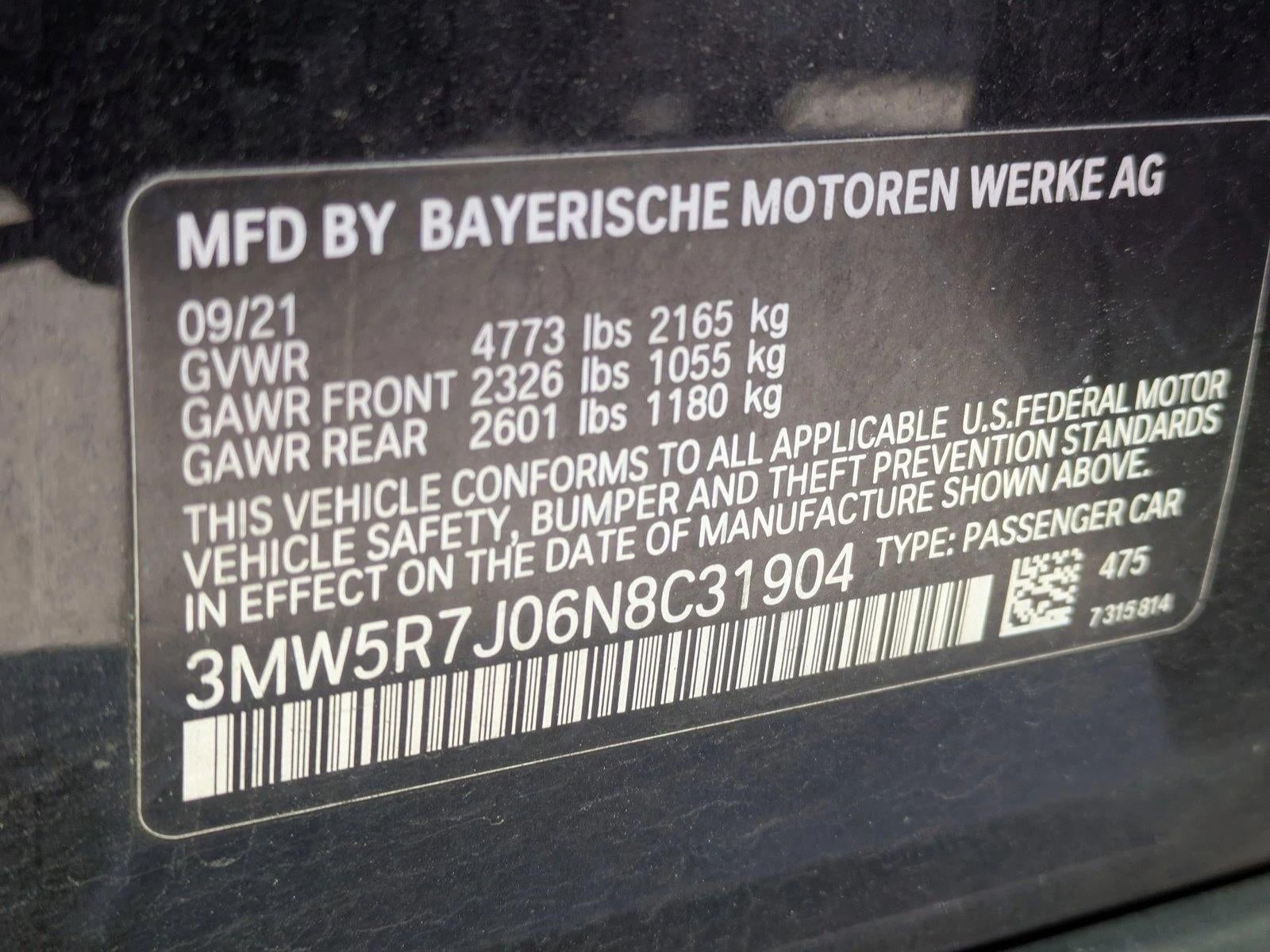 2022 BMW 330i xDrive Sedan North America