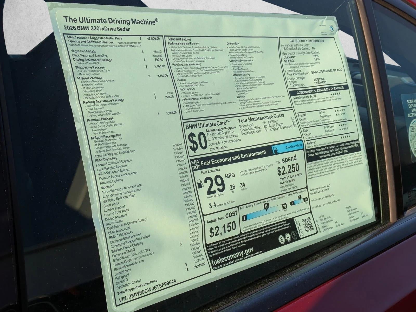 2026 BMW 330i NA xDrive Sedan