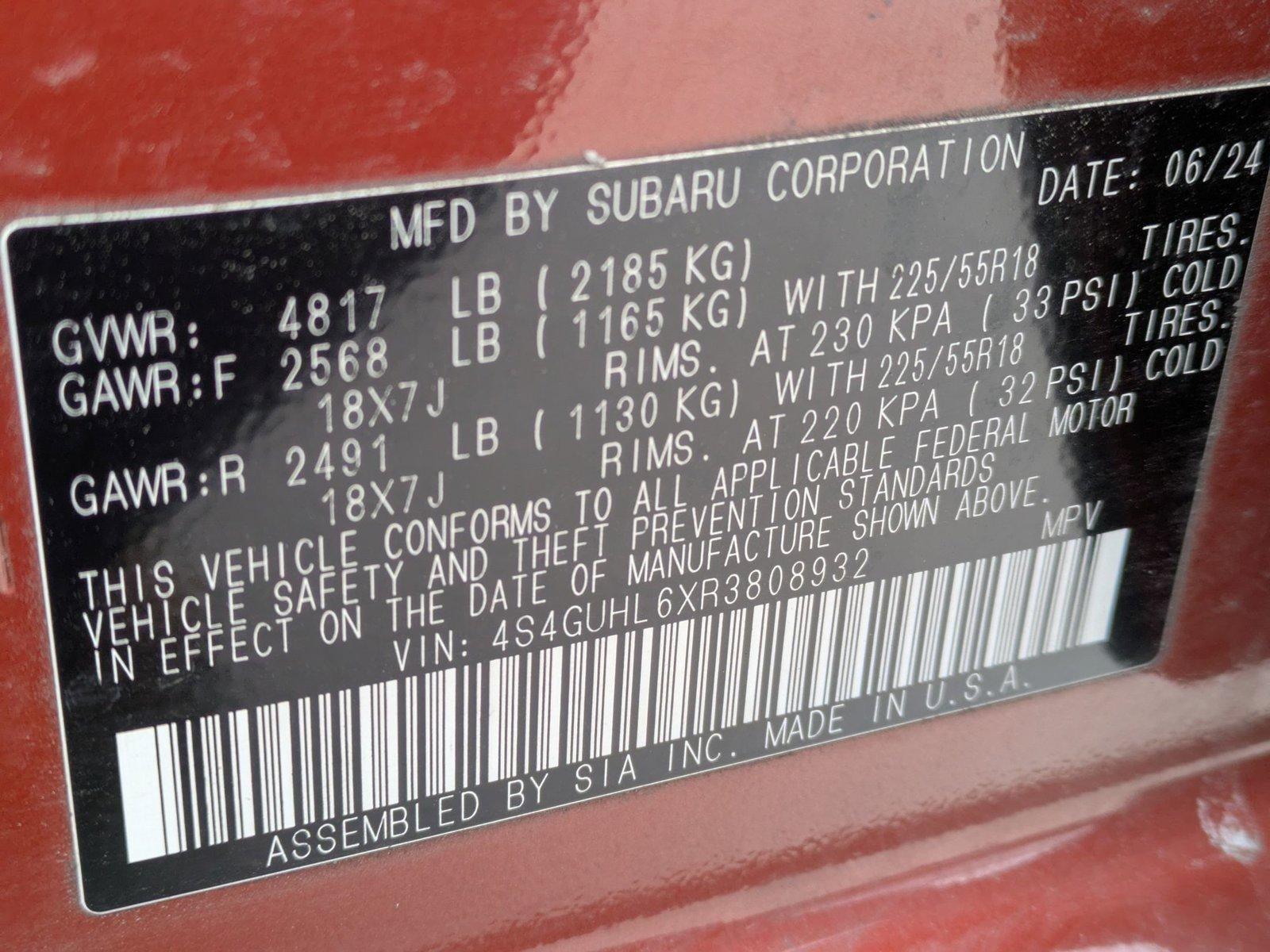 2024 Subaru Crosstrek Limited AWD