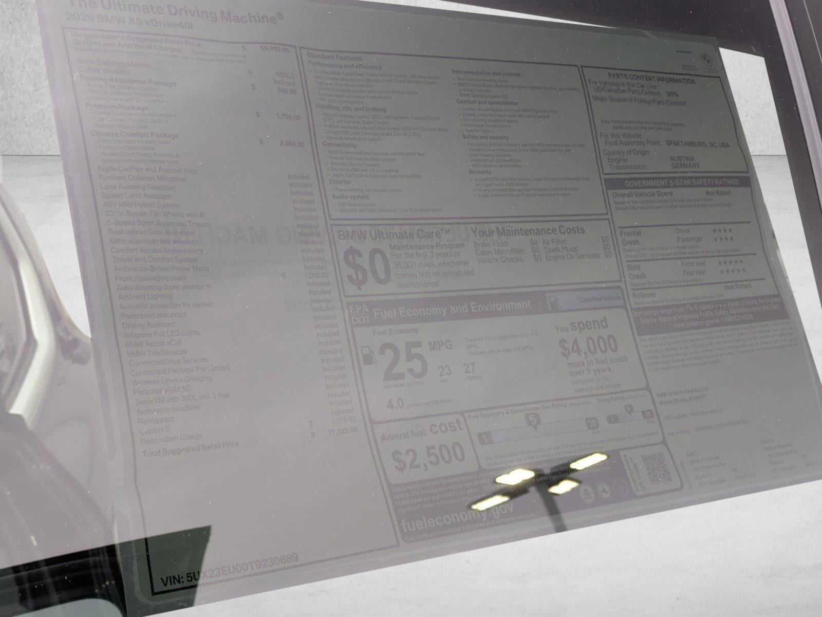 2026 BMW X5 xDrive40i Sports Activity Vehicle