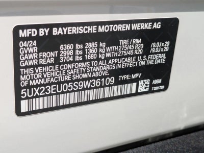 2025 BMW X5 xDrive40i Sports Activity Vehicle