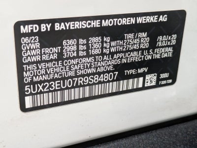 2024 BMW X5 xDrive40i Sports Activity Vehicle