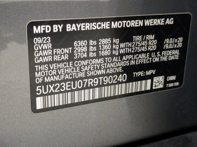 2024 BMW X5 xDrive40i Sports Activity Vehicle
