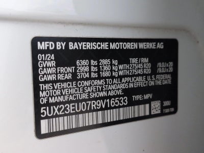 2024 BMW X5 xDrive40i Sports Activity Vehicle