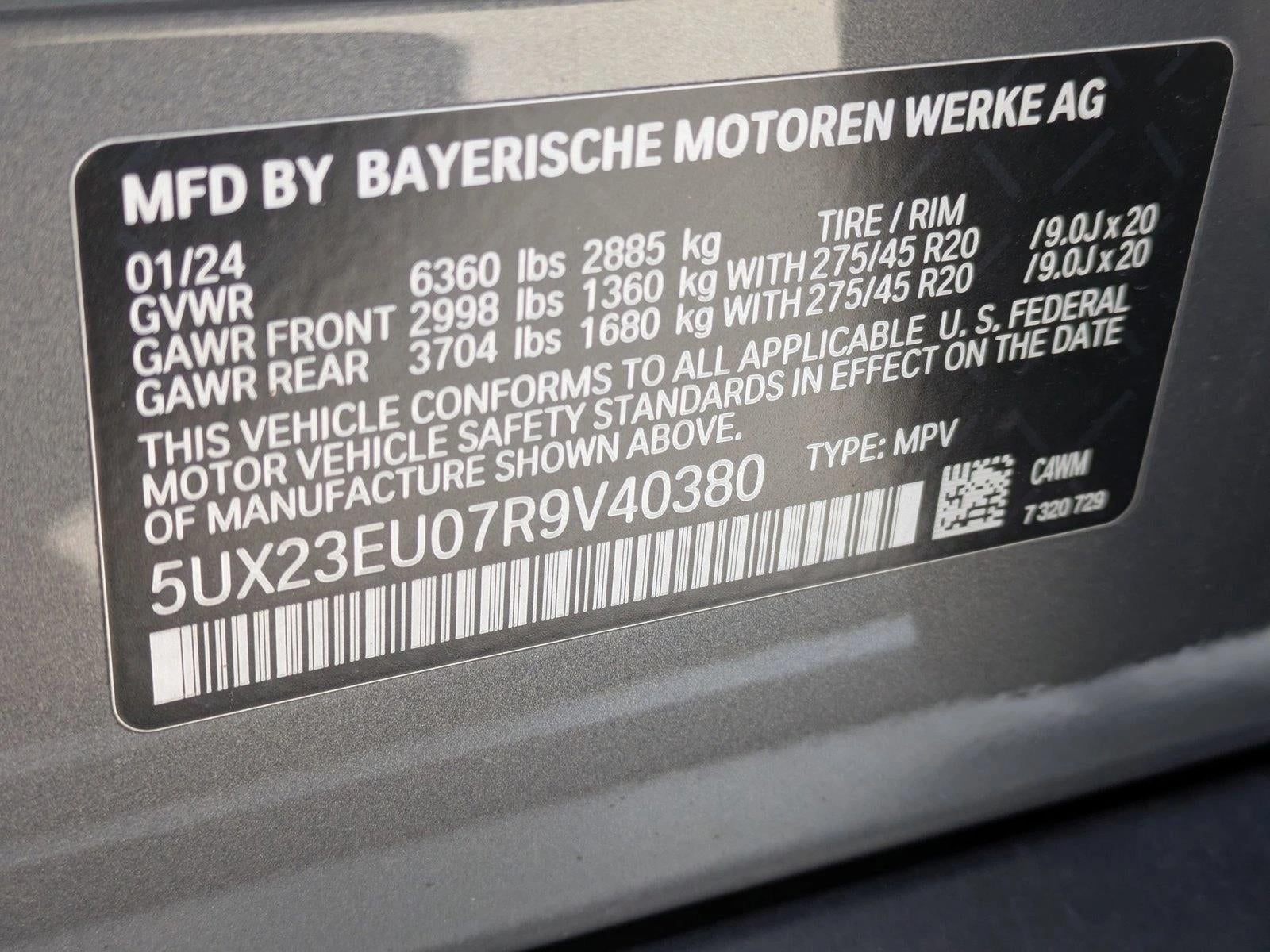 2024 BMW X5 xDrive40i Sports Activity Vehicle