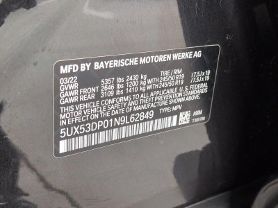 2022 BMW X3 xDrive30i Sports Activity Vehicle