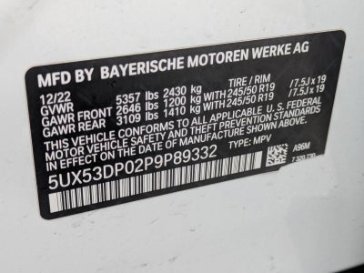 2023 BMW X3 xDrive30i Sports Activity Vehicle