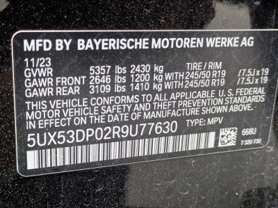 2024 BMW X3 xDrive30i Sports Activity Vehicle