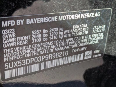 2023 BMW X3 xDrive30i Sports Activity Vehicle