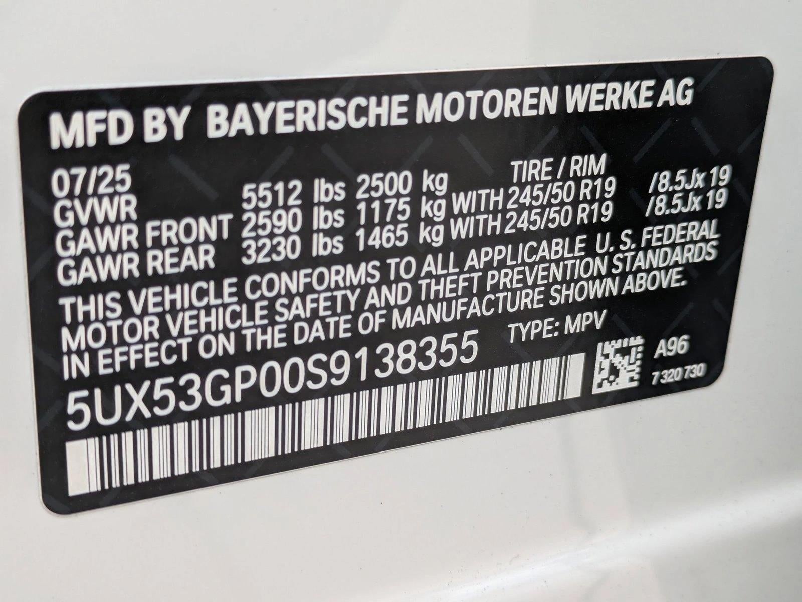 2025 BMW X3 30 xDrive Sports Activity Vehicle