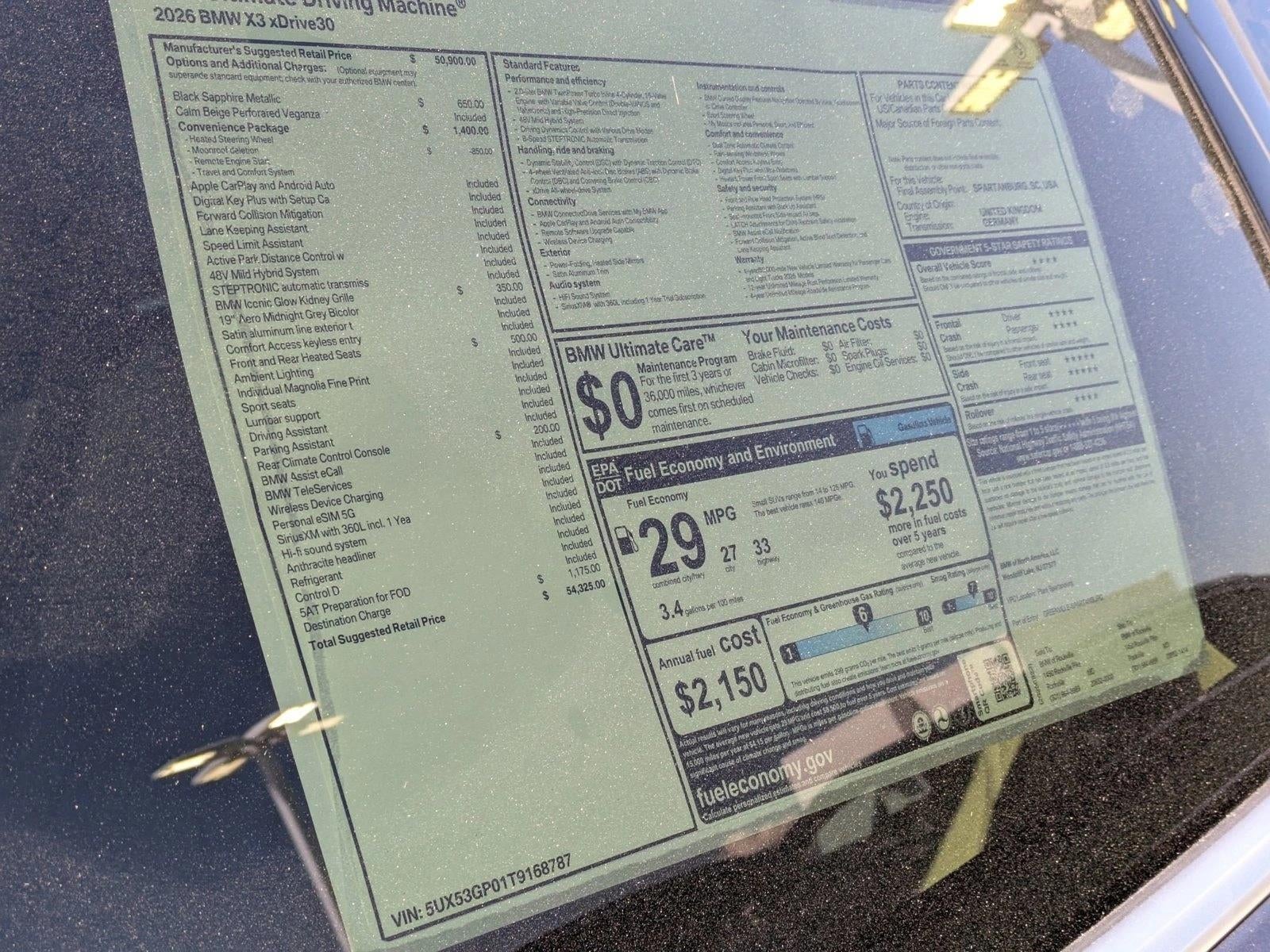 2026 BMW X3 30 xDrive Sports Activity Vehicle