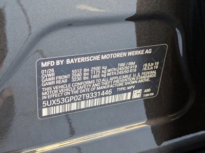 2026 BMW X3 30 xDrive Sports Activity Vehicle