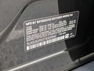 2026 BMW X3 30 xDrive Sports Activity Vehicle