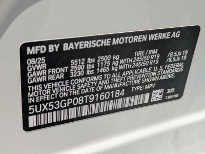 2026 BMW X3 30 xDrive Sports Activity Vehicle