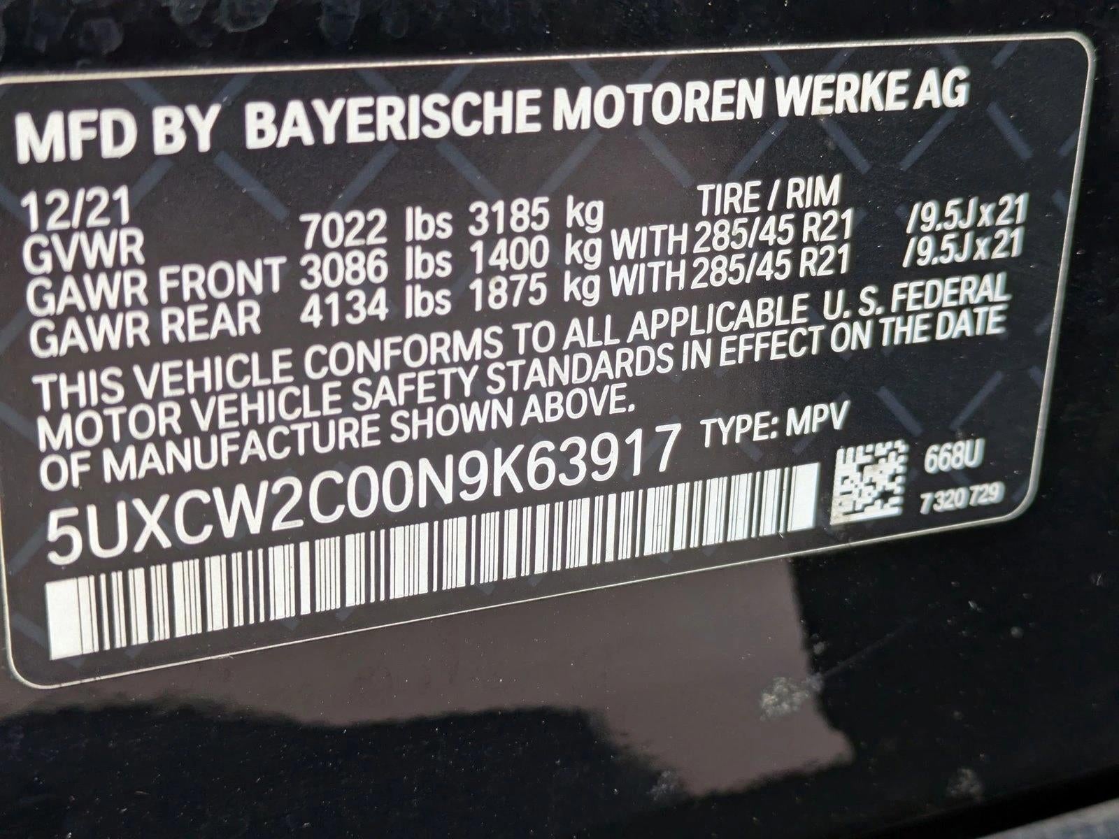 2022 BMW X7 xDrive40i Sports Activity Vehicle