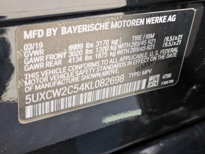 2019 BMW X7 xDrive40i Sports Activity Vehicle