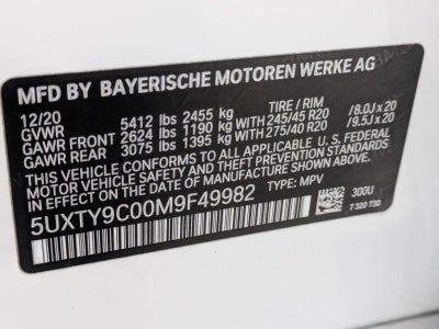 2021 BMW X3 M40i Sports Activity Vehicle