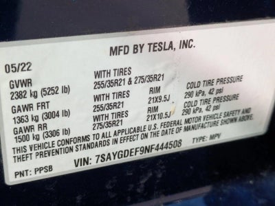 2022 Tesla Model Y Performance AWD