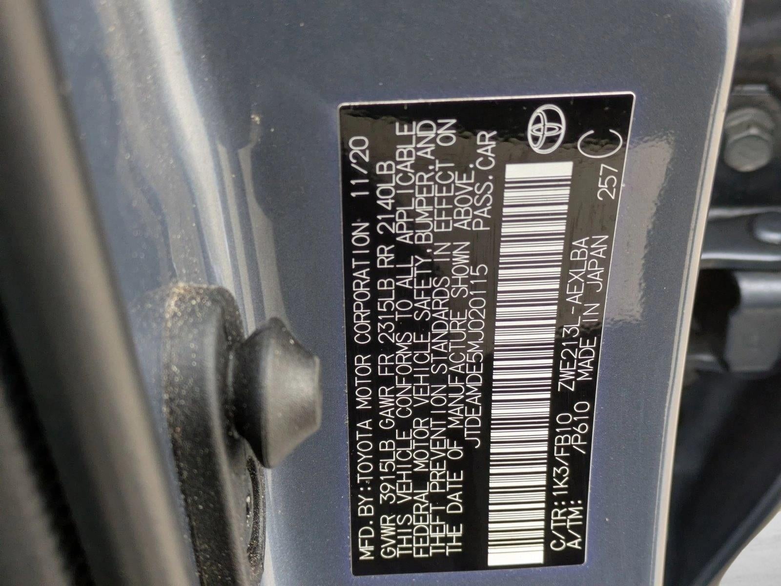 2021 Toyota Corolla Hybrid LE CVT (Natl)