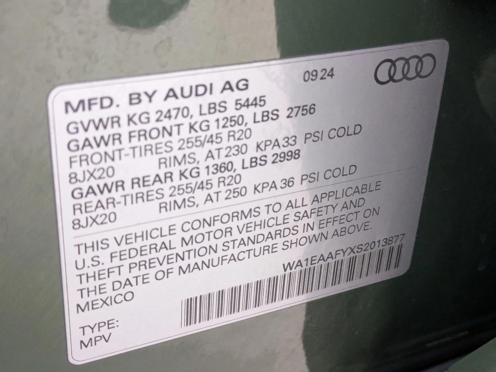 2025 Audi Q5 S line Premium Plus 45 TFSI quattro