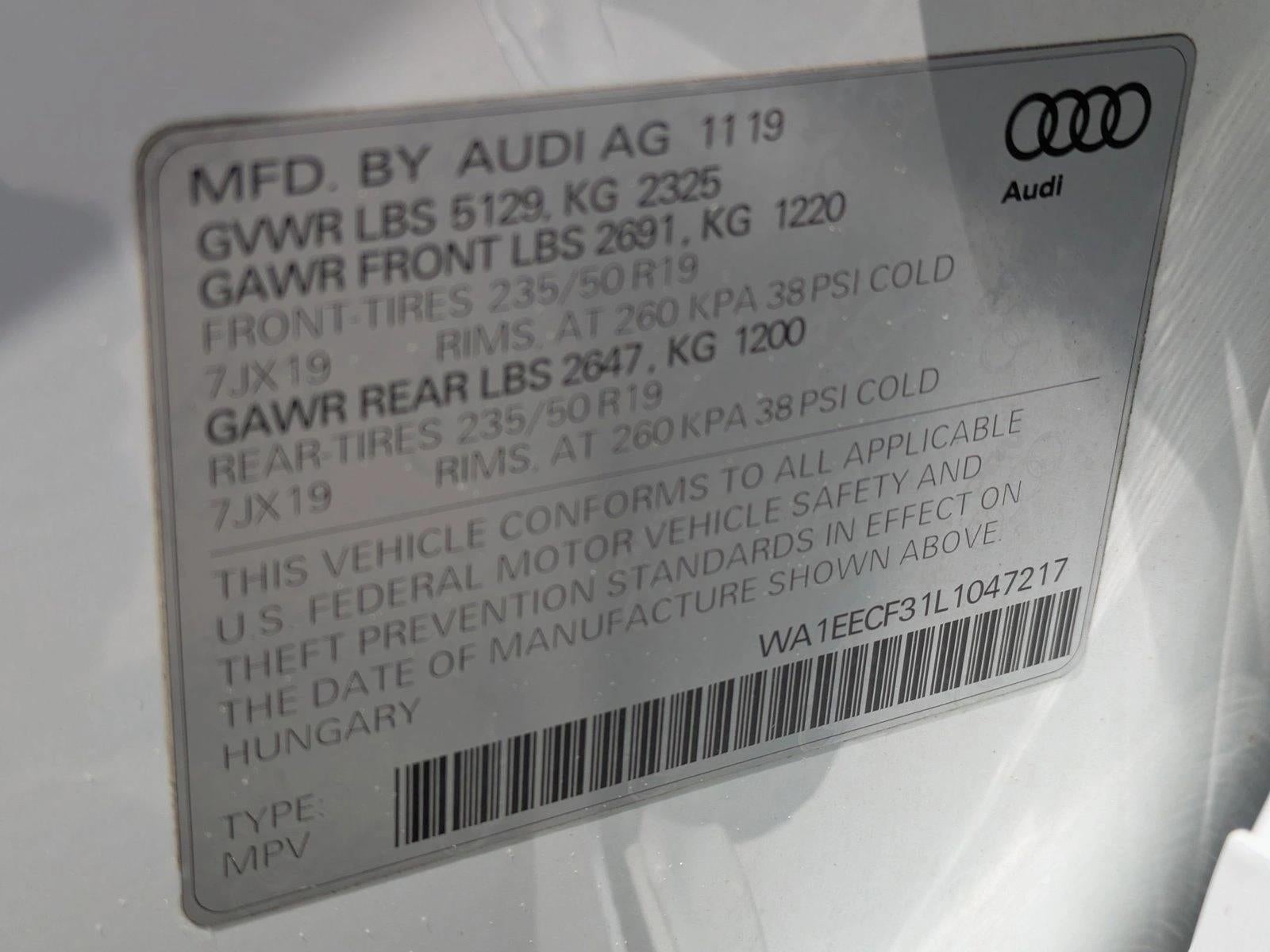 2020 Audi Q3 S line Premium Plus 45 TFSI quattro
