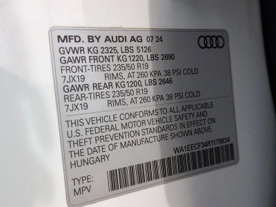 2024 Audi Q3 S line Premium Plus 45 TFSI quattro