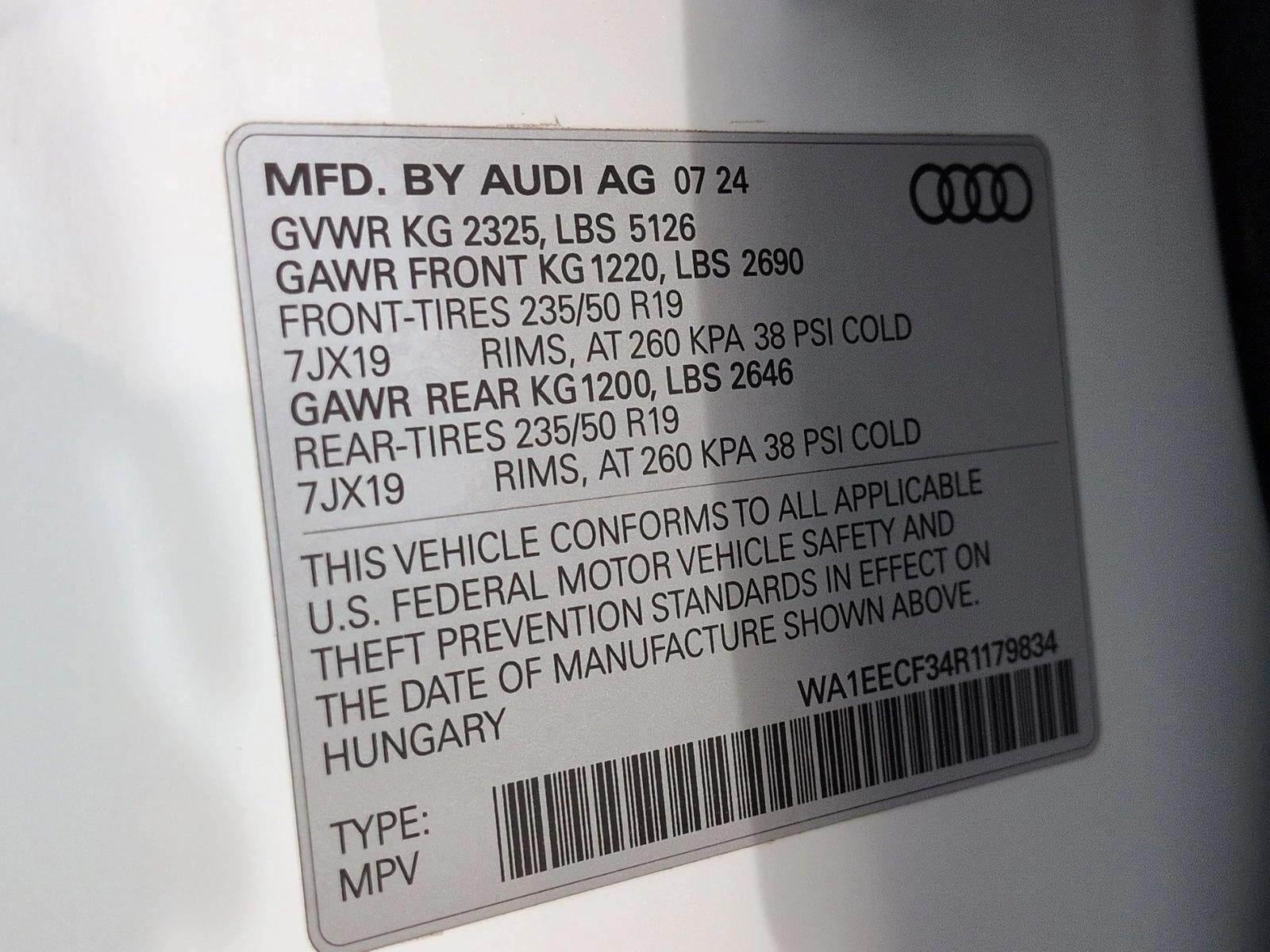 2024 Audi Q3 S line Premium Plus 45 TFSI quattro