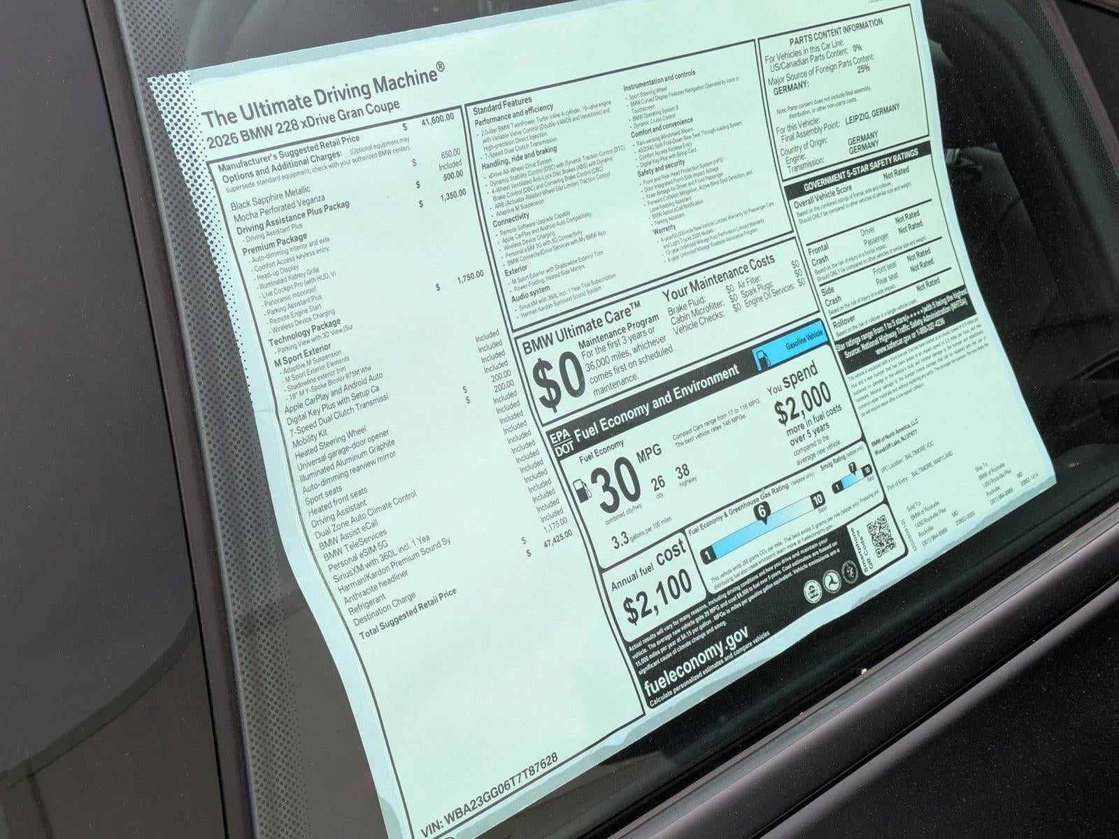 2026 BMW 228 xDrive Gran Coupe