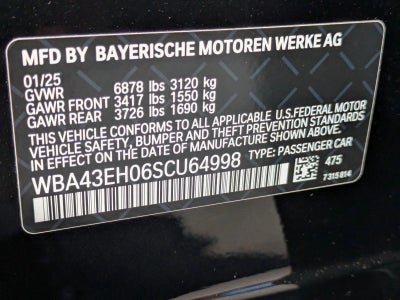 2025 BMW 750e xDrive Plug-In Hybrid