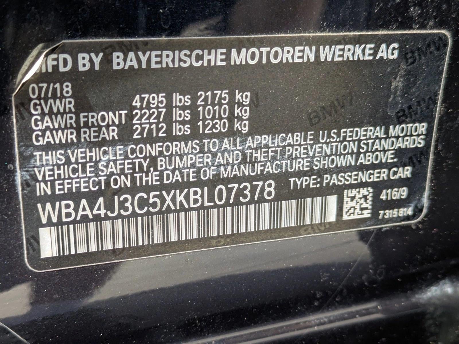 2019 BMW 430i xDrive Gran Coupe