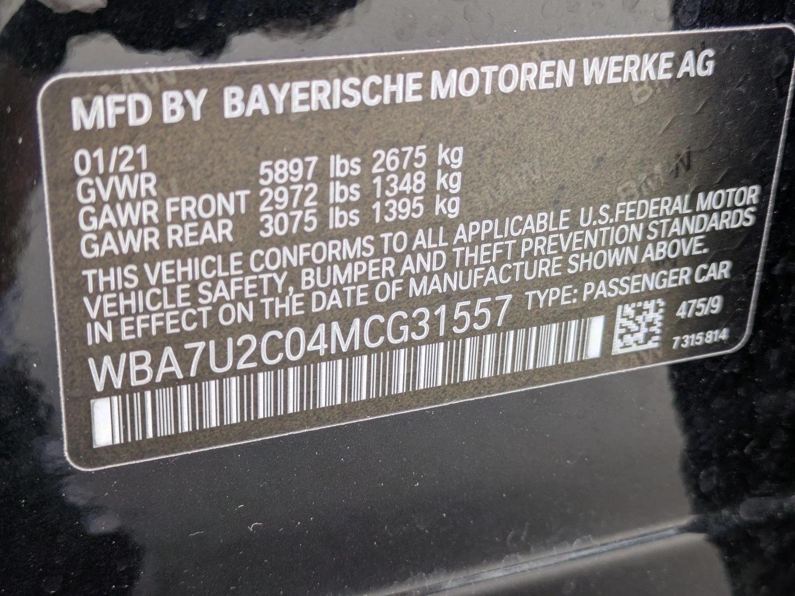 2021 BMW 750i xDrive Sedan