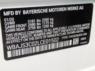 2020 BMW 540i xDrive Sedan