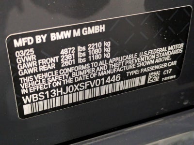 2025 BMW M3 M3 Sedan