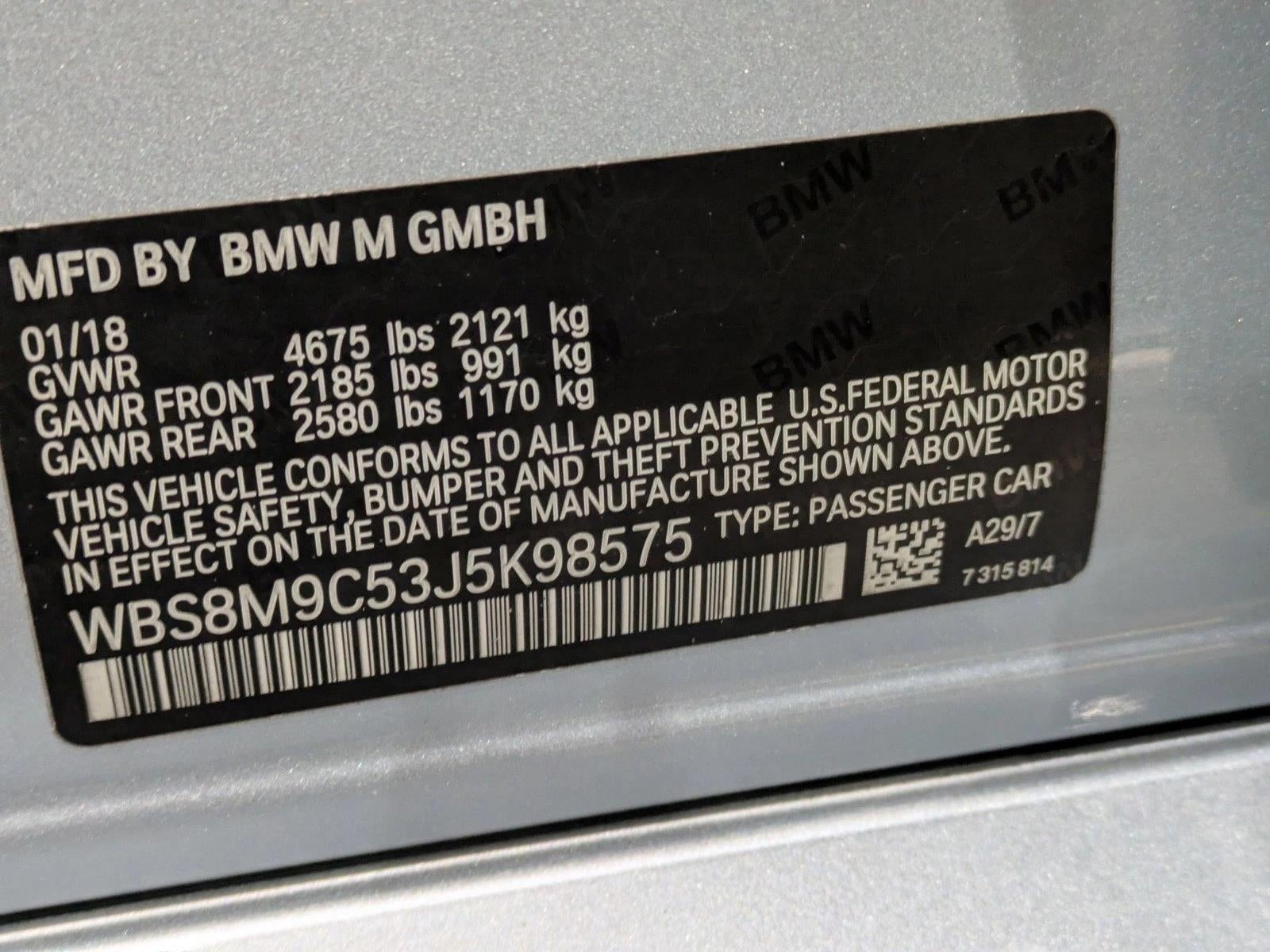 2018 BMW M3 M3 Sedan