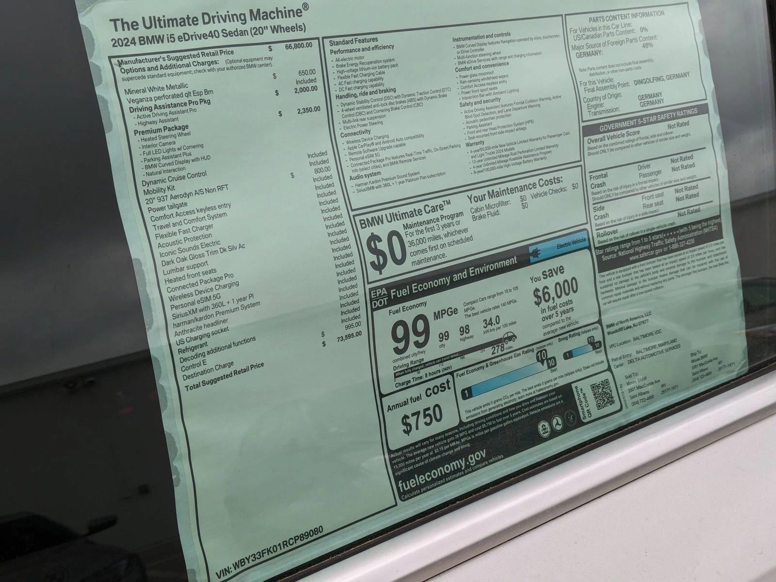 2024 BMW i5 eDrive40 Sedan