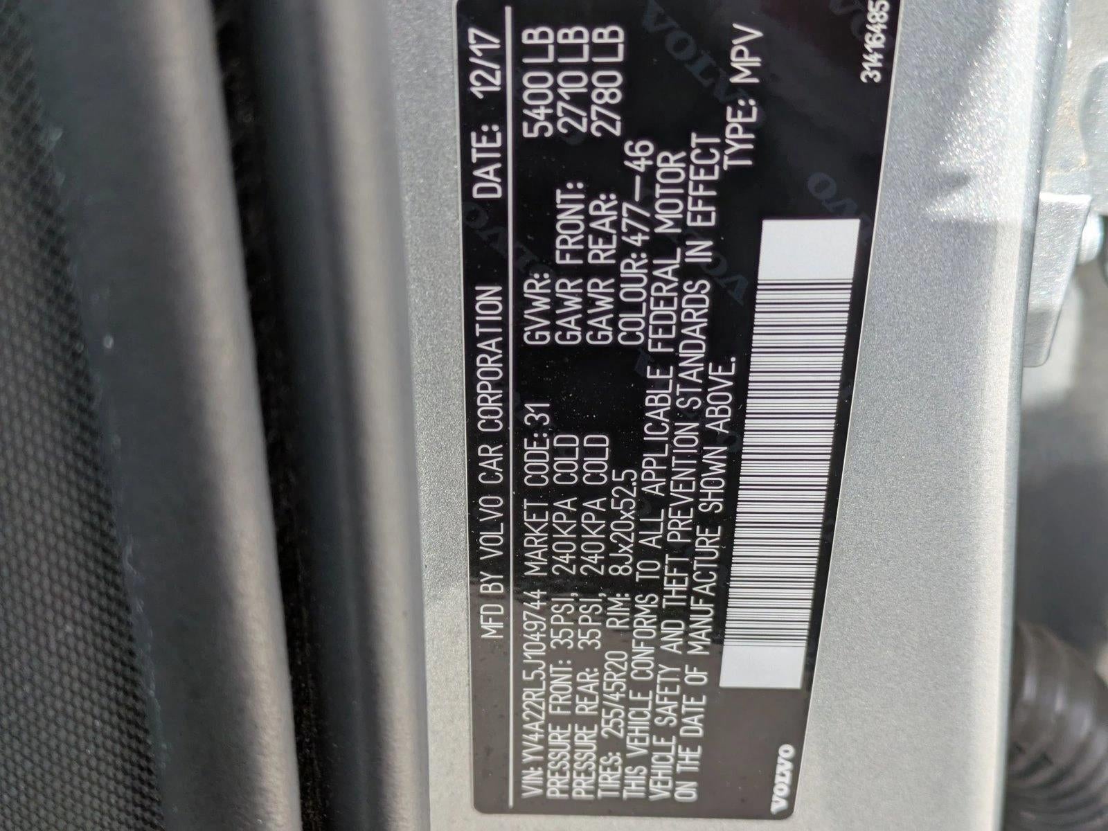 2018 Volvo XC60 T6 AWD Inscription