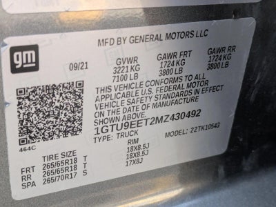 2021 GMC Sierra 1500 Crew Cab Short Box 4-Wheel Drive AT4