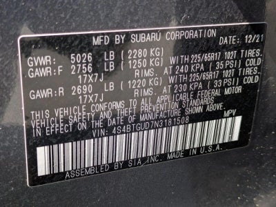 2022 Subaru Outback Wilderness CVT