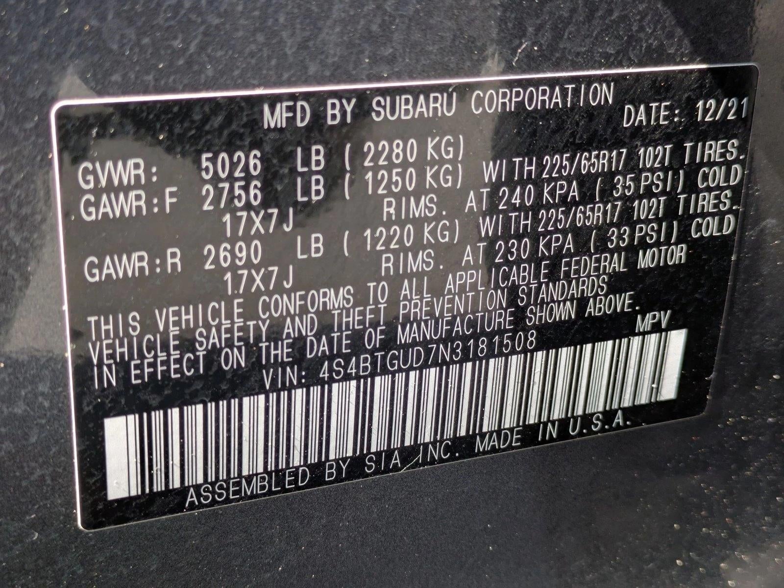 2022 Subaru Outback Wilderness CVT