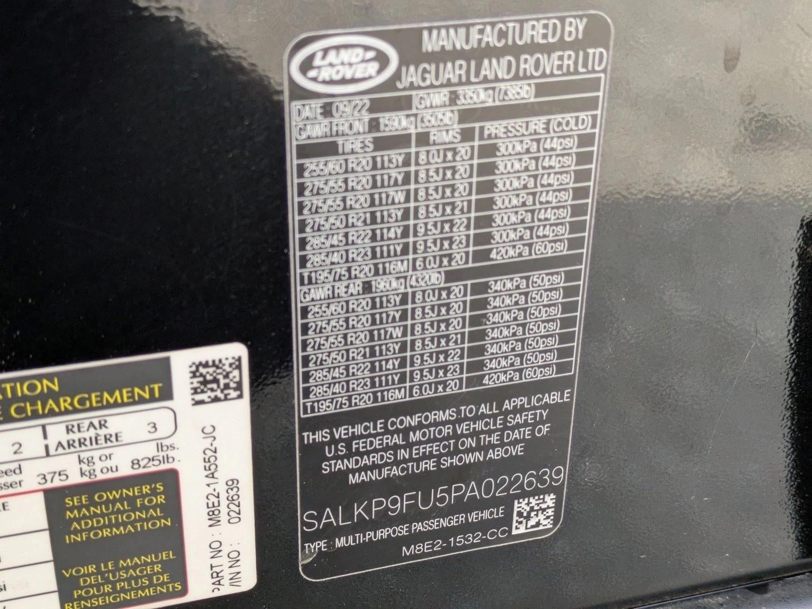 2023 Land Rover Range Rover P400 SE SWB