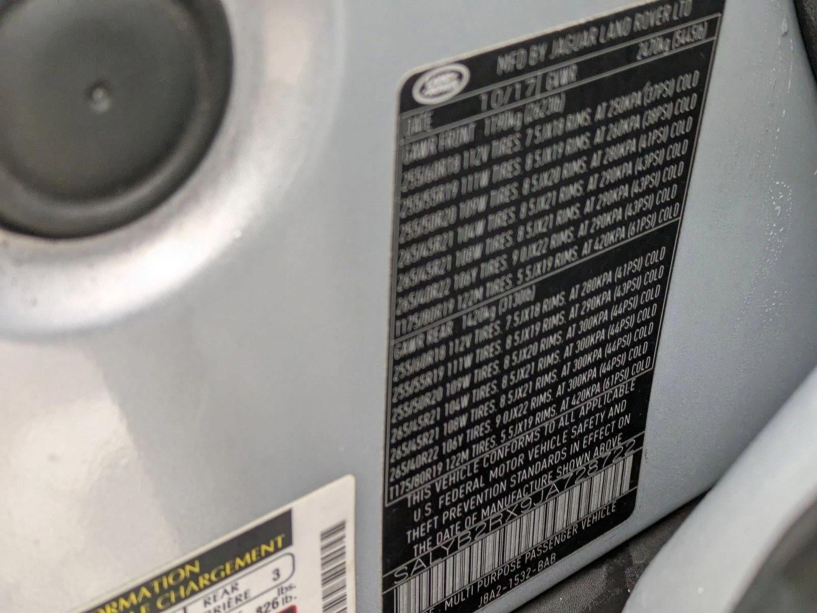 2018 Land Rover Range Rover Velar P250 S