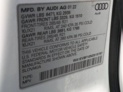 2022 Audi Q8 Premium Plus 55 TFSI quattro