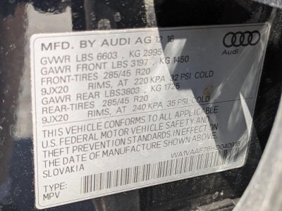 2017 Audi Q7 3.0 TFSI Prestige