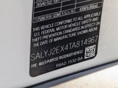 2026 Land Rover Range Rover Velar P250 S