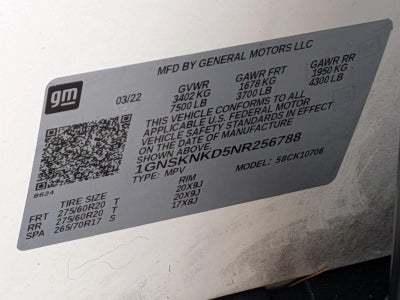 2022 Chevrolet Tahoe 4WD LT