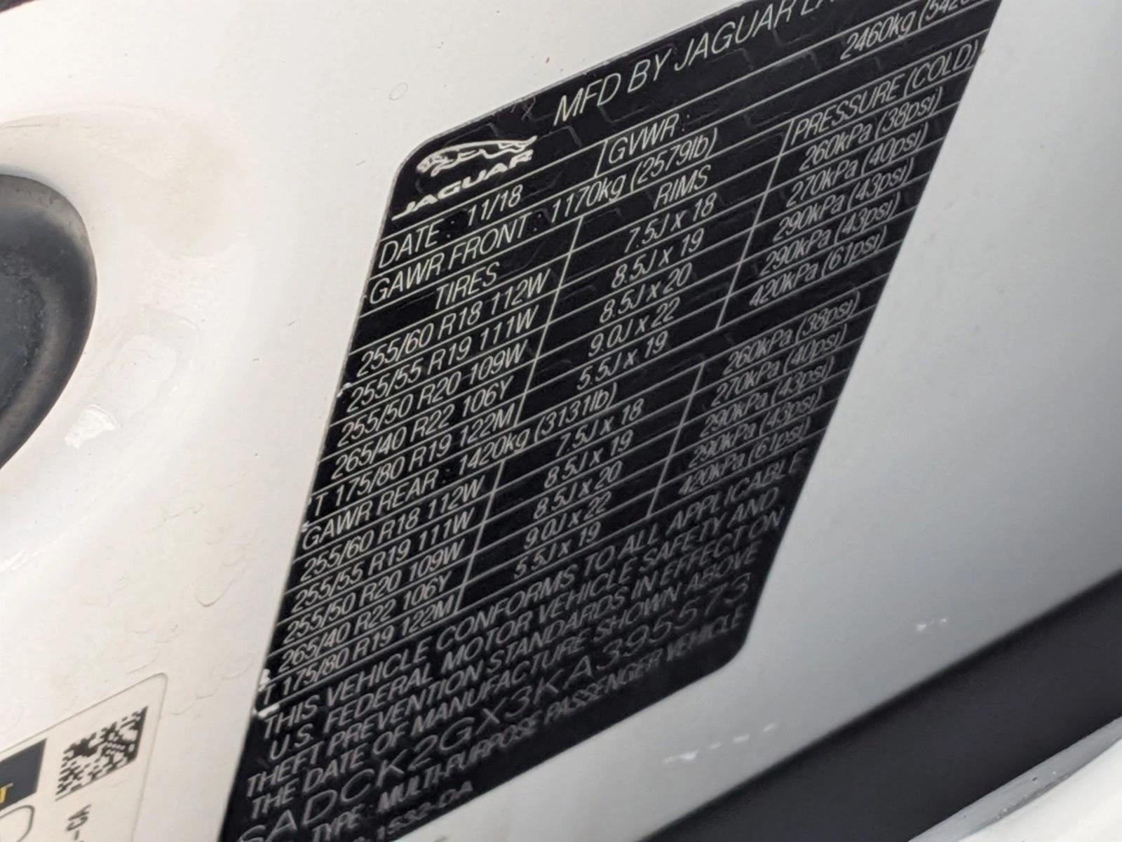 2019 Jaguar F-PACE 30t Prestige AWD