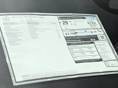 2026 Mercedes-Benz CLA CLA 250 4MATIC® Coupe